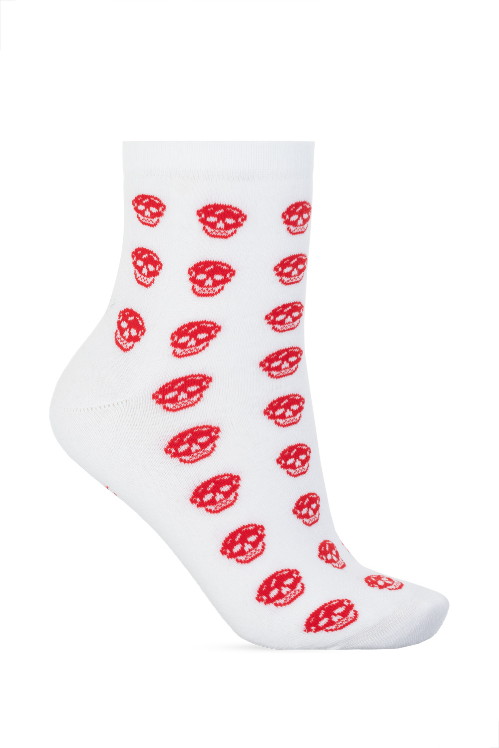 【送料&関税込】Alexander McQueen Sock With Logo Alexander McQueen Logo Sock Platform Sneaker Black & White